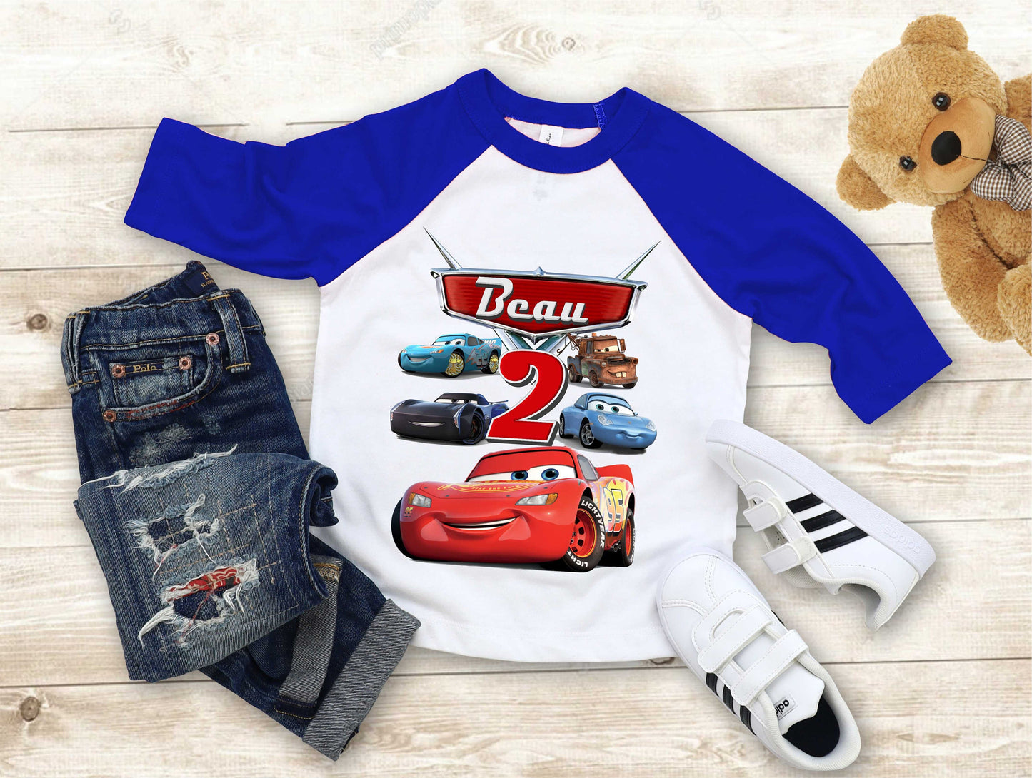 Cars Birthday T Shirt, Lightning Mcqueen theme Party, Gift Birthday Shirt, family tees Custom