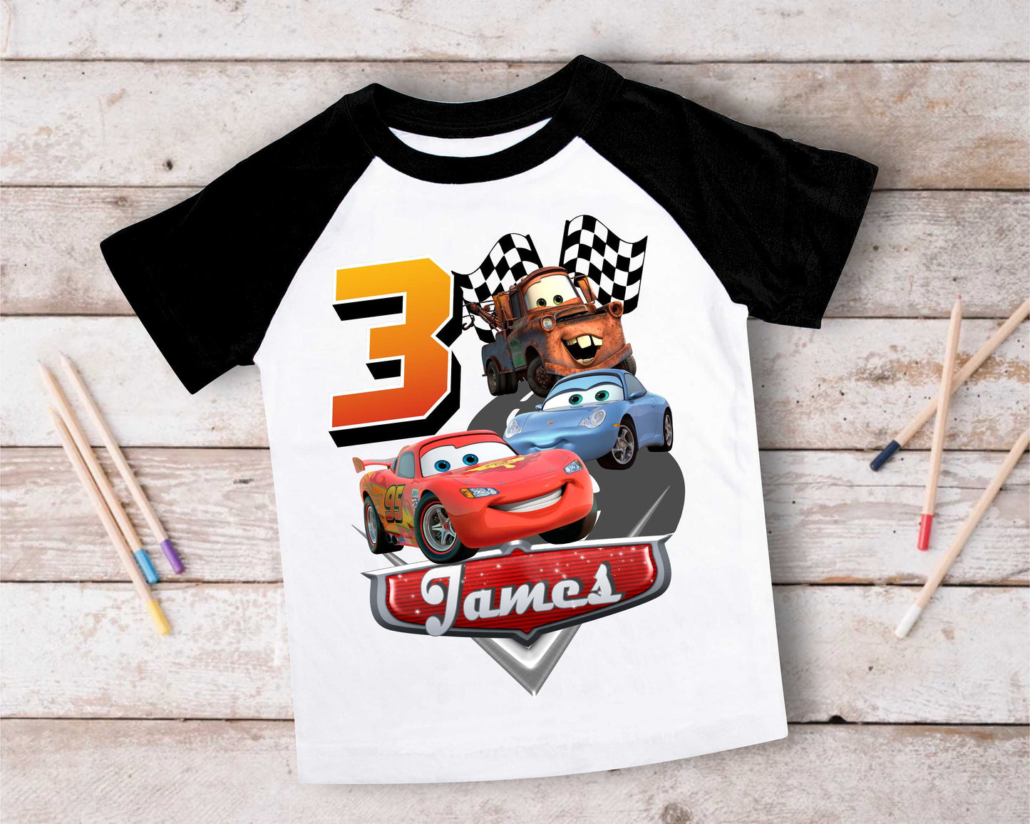 Cars Birthday T Shirt, Lightning Mcqueen theme Party, Gift Birthday Shirt, family tees Custom