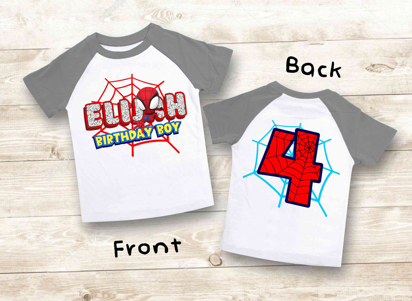 Spiderman Inspired Birthday T Shirt, Spidey & His friends theme Party, Gift Birthday Shirt, family tees Custom