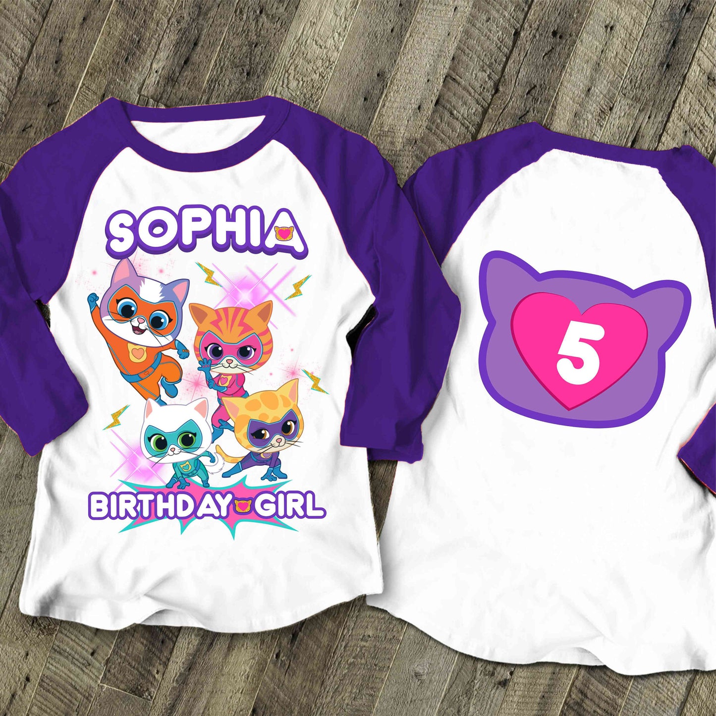 Super Kitties Inspired Birthday T Shirt, Super Kitties Party theme, Personalized shirt kids, Gift Birthday Shirt, family tees Custom